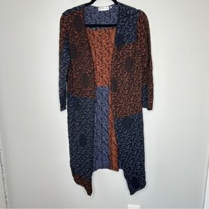 Patrizia Luca Cotton & Linen Blend Size‎ M/L Lagenlook Art to Wear Long Line